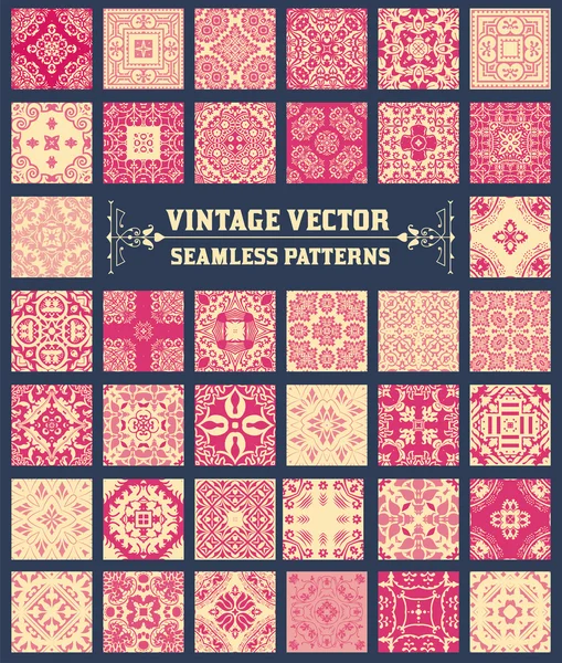 38 Seamless Patterns Background Collection - for design and scra — Stock Vector