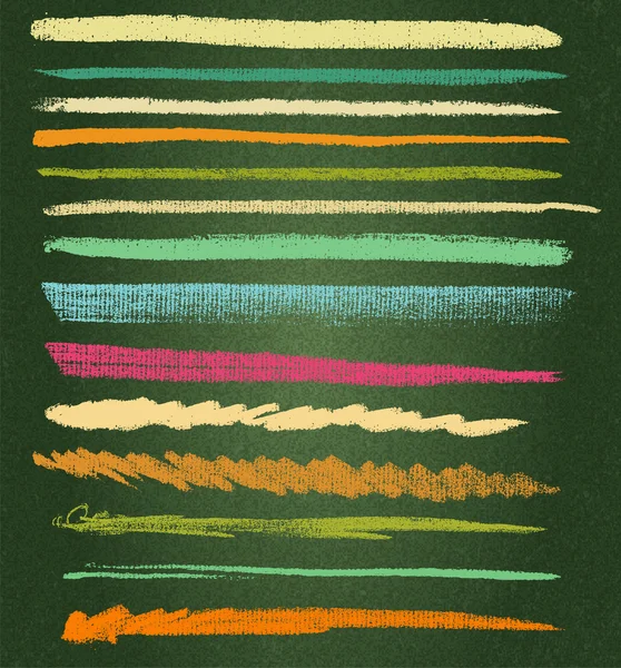 vektör tebeşir çizgiler veya fırçalar