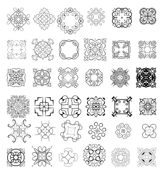 Элементы орнамента — стоковый вектор