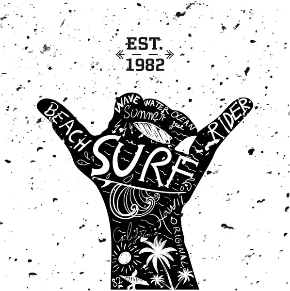 Projekt surfingu — Wektor stockowy