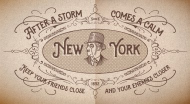 . Katlanmış kağıt retro tasarımı