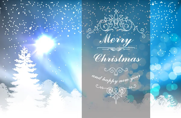 Christmas typographic label for Xmas and New Year holidays desig — Stock Photo, Image