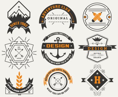 Logotype seti, Vintage Insignias.