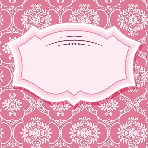 Pastel pembe çerçevede.