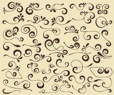 Vektör kümesi swirls