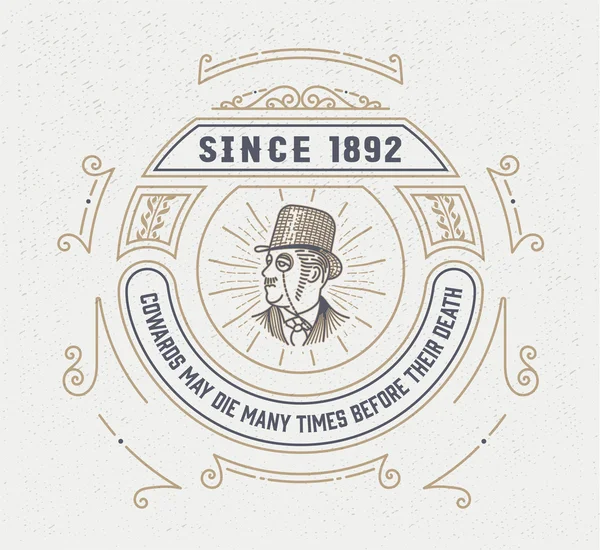 Modelo de logotipo do vintage, Hotel, Restaurante, Negócios ou Boutique I —  Vetores de Stock