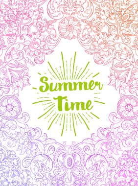 Yaz zaman çizelgesi. Barok tarzı