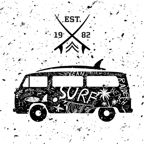 Design de surf —  Vetores de Stock