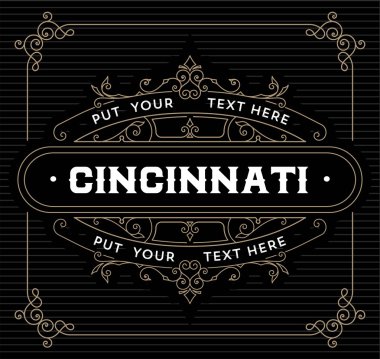 Vintage logo şablonu, otel, Restoran, iş veya butik ben