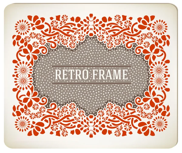 Premium Quality card. Baroque ornaments and floral details. Old — Stock Vector