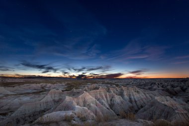 Büyük Ayı takımyıldızı badlands üzerinde