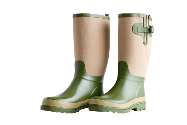 Side view of a pair of stylish garden boots — Stock Photo, Image