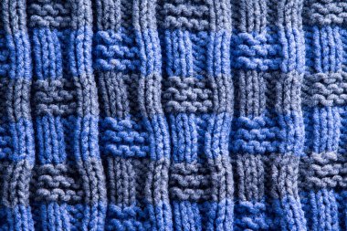 Dikey Ridge hatları ile ev yapımı dokuma tığ işi