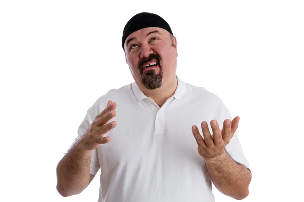 Man offering up a so-so prayer — Stock Photo, Image