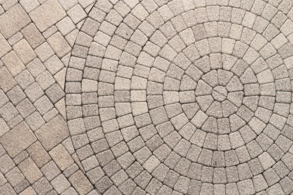 Circle Design pattern in patio paving — Stock Photo, Image