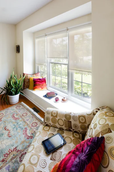 Architektonische home living room interior design — Stockfoto