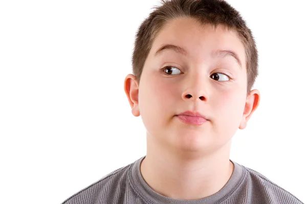 Young Boy Looking to the Side — Stock Photo, Image