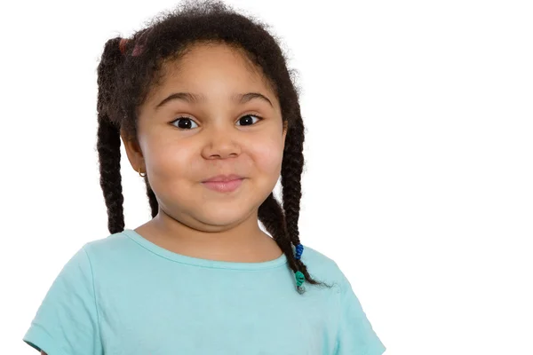 Linda menina afro-americana — Fotografia de Stock