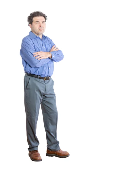 Upset Office Man with Arms Crossing Over his Chest — Stock Photo, Image