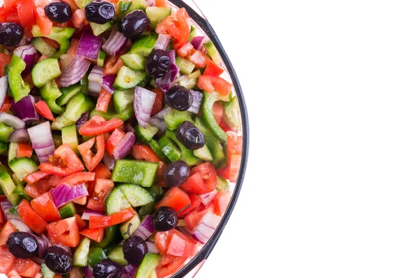 Colorful Turkish shepherd salad in a bowl — Stock Photo, Image