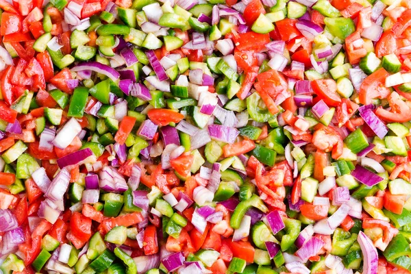 Food background of healthy Turkish shepherd salad — Stock Photo, Image