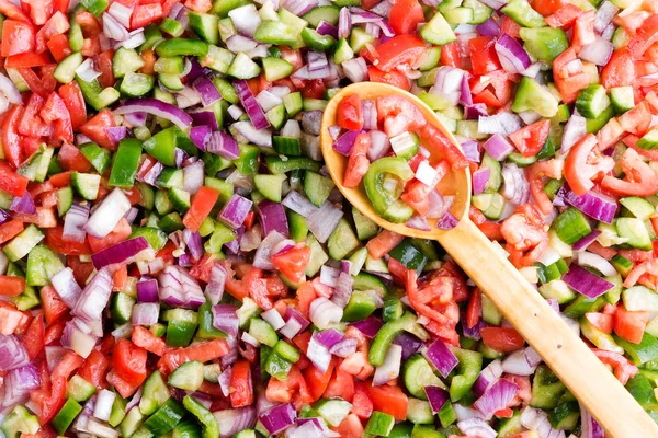 Colorful Turkish shepherd salad background texture — ストック写真