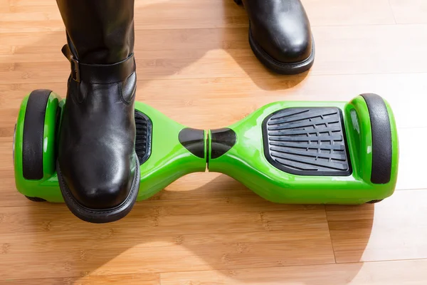 Hoverboard et cavalier de vue de dessus avant — Photo