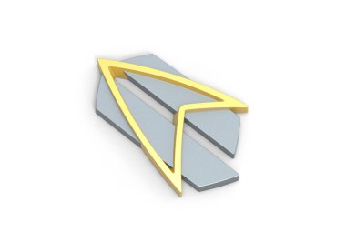 Star Trek iletişim rozetlerinin 3D çizimi