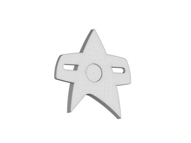 Star Trek iletişim rozetlerinin 3D çizimi