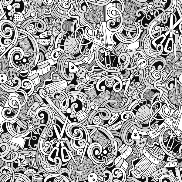 Coudre des griffes motif sans couture — Image vectorielle