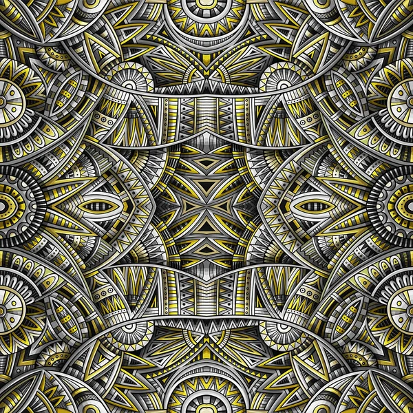 Abstract ethnic vintage yellow and grey background. — Stock Photo, Image