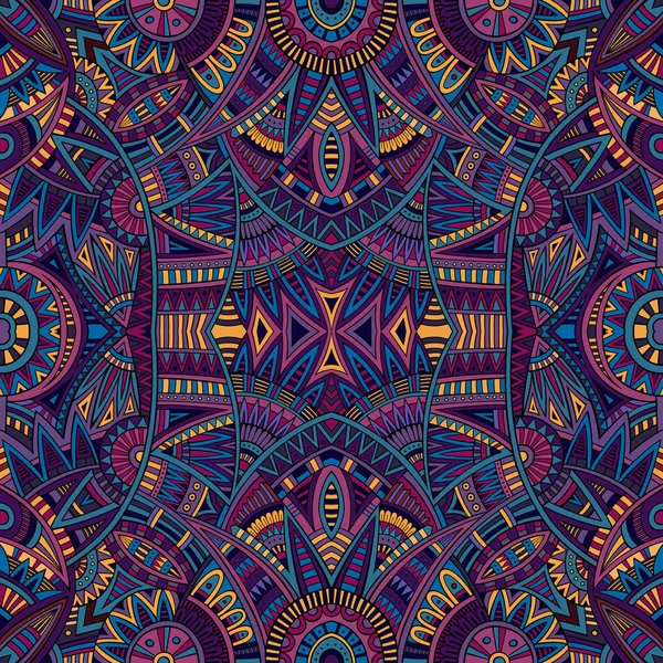 Patrón étnico inconsútil tribal — Vector de stock