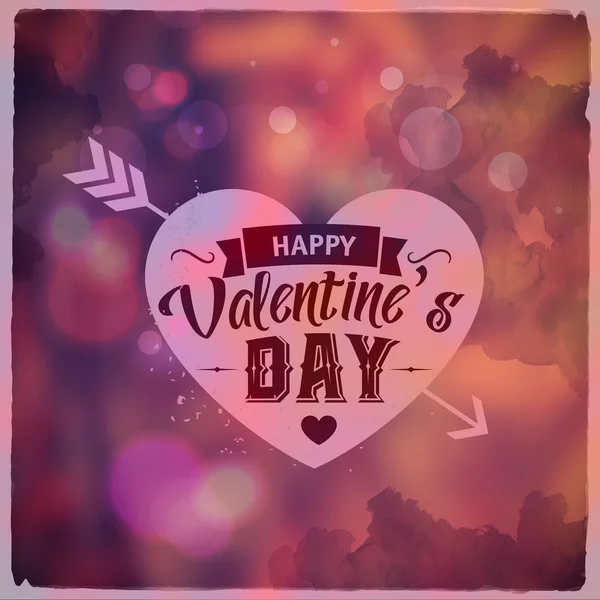 Happy Valentines Day. Creative graphic message — Stock Vector