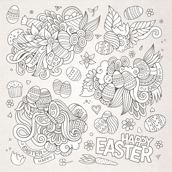 Easter vector symbols and objects — Stock Vector