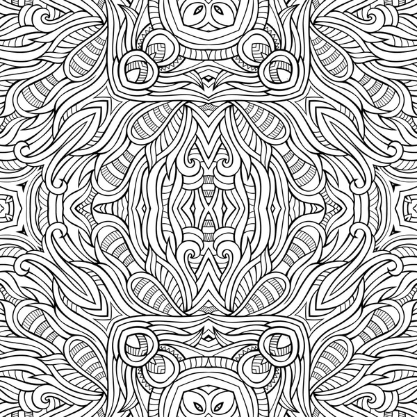 Vector abstracto naturaleza decorativa patrón dibujado a mano étnica — Archivo Imágenes Vectoriales