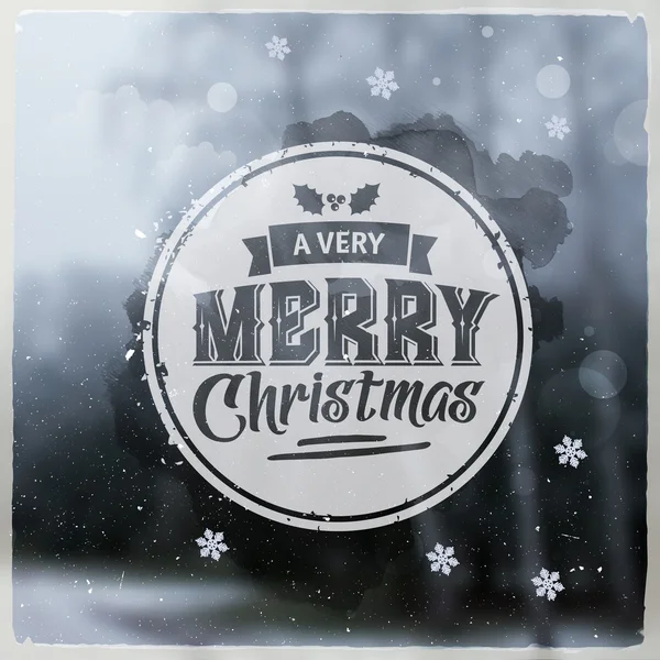 Merry Christmas creatieve grafische bericht voor winter ontwerp — Stockvector