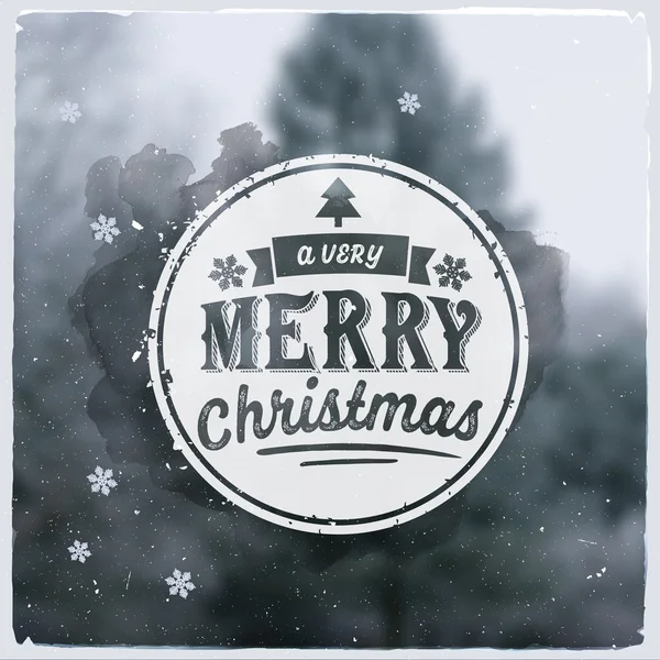 Merry Christmas creatieve grafische bericht voor winter ontwerp — Stockvector