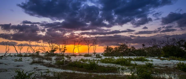 Coucher de soleil à Lover's Key Beach Floride — Photo