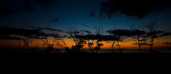 Miłośników Key Beach Panorama po zachodzie słońca — Zdjęcie stockowe