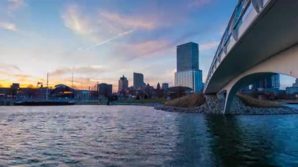 Milwaukee Wisconsint 4k Time-lapse — Stockvideo