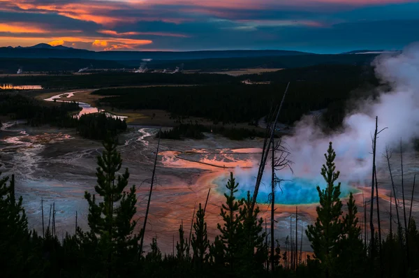 Parque Nacional Yellowstone Grand Prizmatic — Foto de Stock