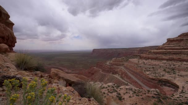 Moki Dugway wychodzą — Wideo stockowe