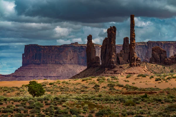 Totem Pole Monument Valley — Fotografia de Stock