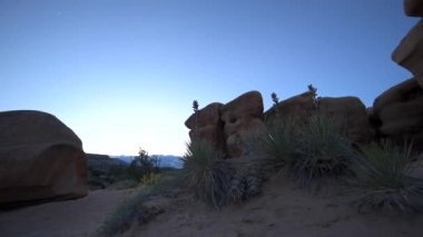 Şeytan'ın Bahçe hoodoos sonra günbatımı, Grand merdiven Escalante Ulusal Anıtı, Utah