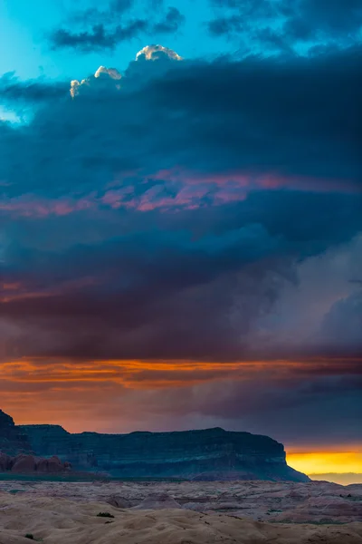 Bull Ridge al tramonto Buco nella roccia Utah — Foto Stock