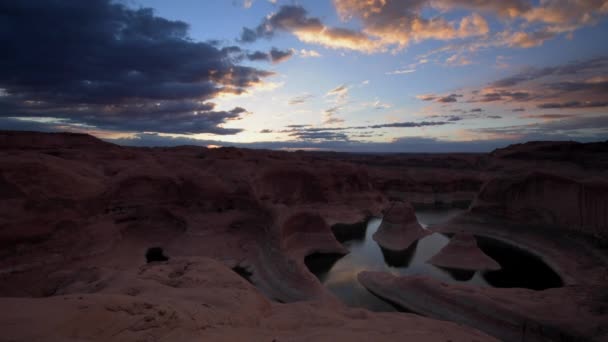 Krajobraz Reflection Kanion Utah Usa — Wideo stockowe