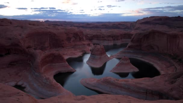 Reflexão Canyon Utah Sunrise Time-lapse — Vídeo de Stock