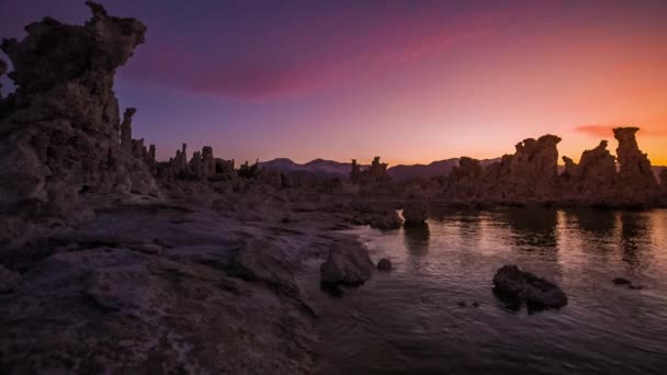 Mono Lake μετά το ηλιοβασίλεμα — Αρχείο Βίντεο