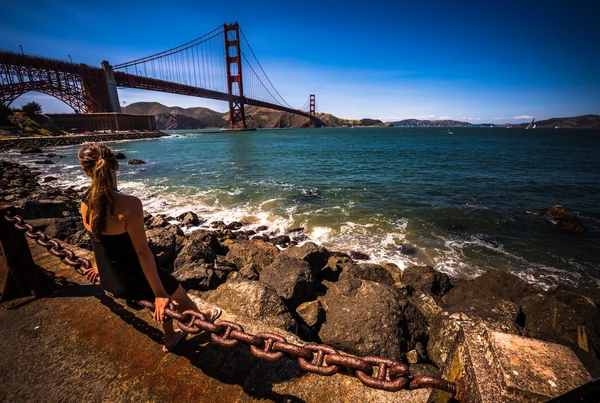 Emblemático Puente Golden Gate de California —  Fotos de Stock