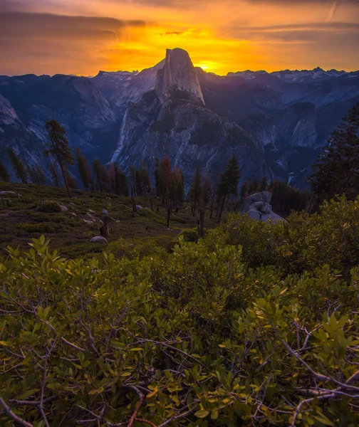 Yosemite εθνικό πάρκο Sunrise παγετώνα σημείο — Φωτογραφία Αρχείου